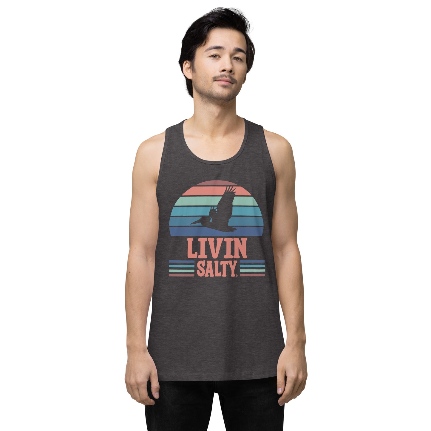 Men’s LIVIN SALTY Pelican tank top