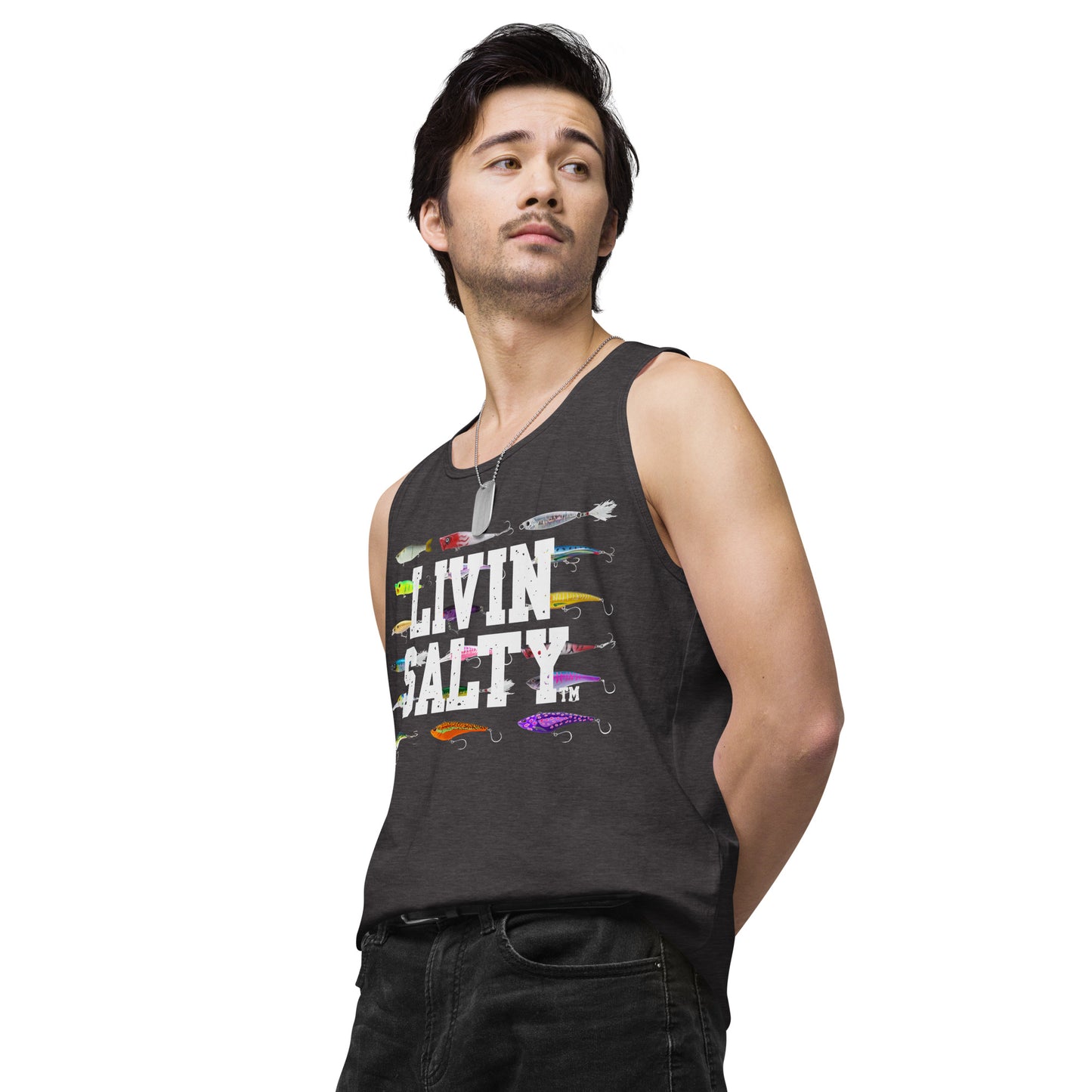Men’s LIVIN SALTY Saltwater Lures tank top