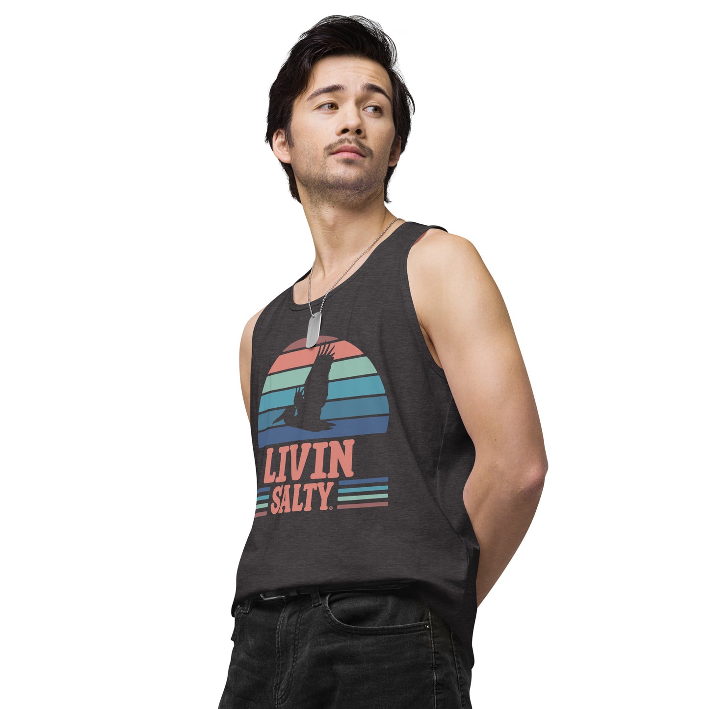 Men’s LIVIN SALTY Pelican tank top
