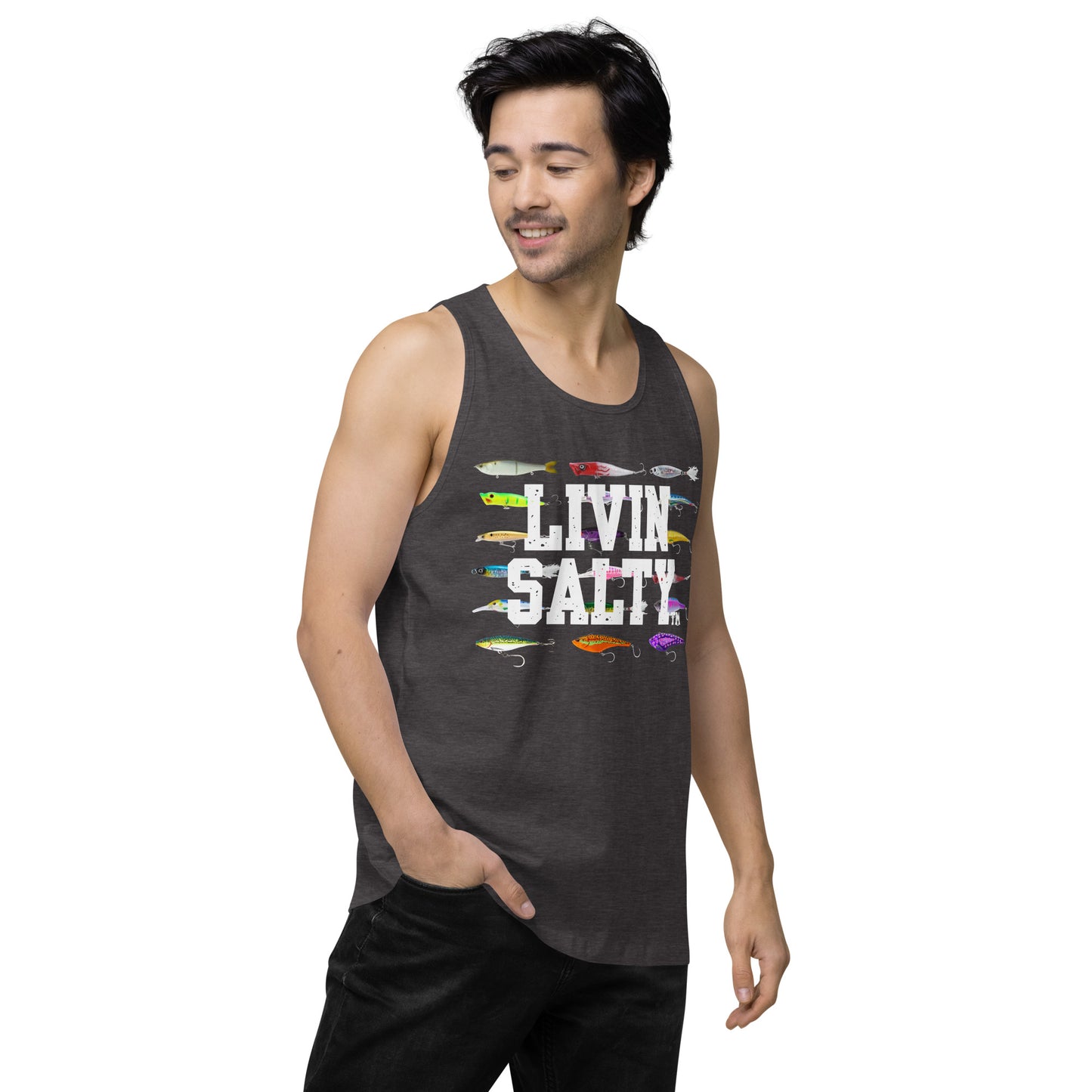 Men’s LIVIN SALTY Saltwater Lures tank top