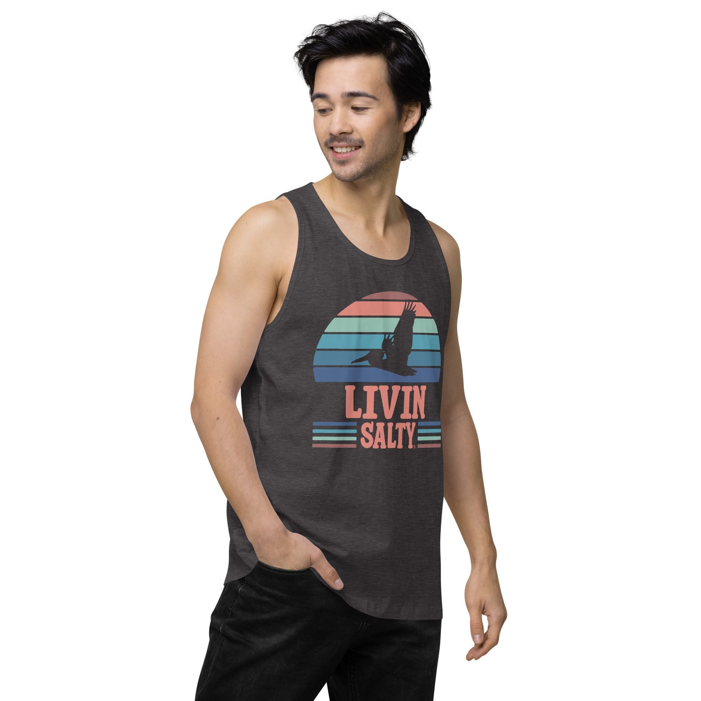 Men’s LIVIN SALTY Pelican tank top
