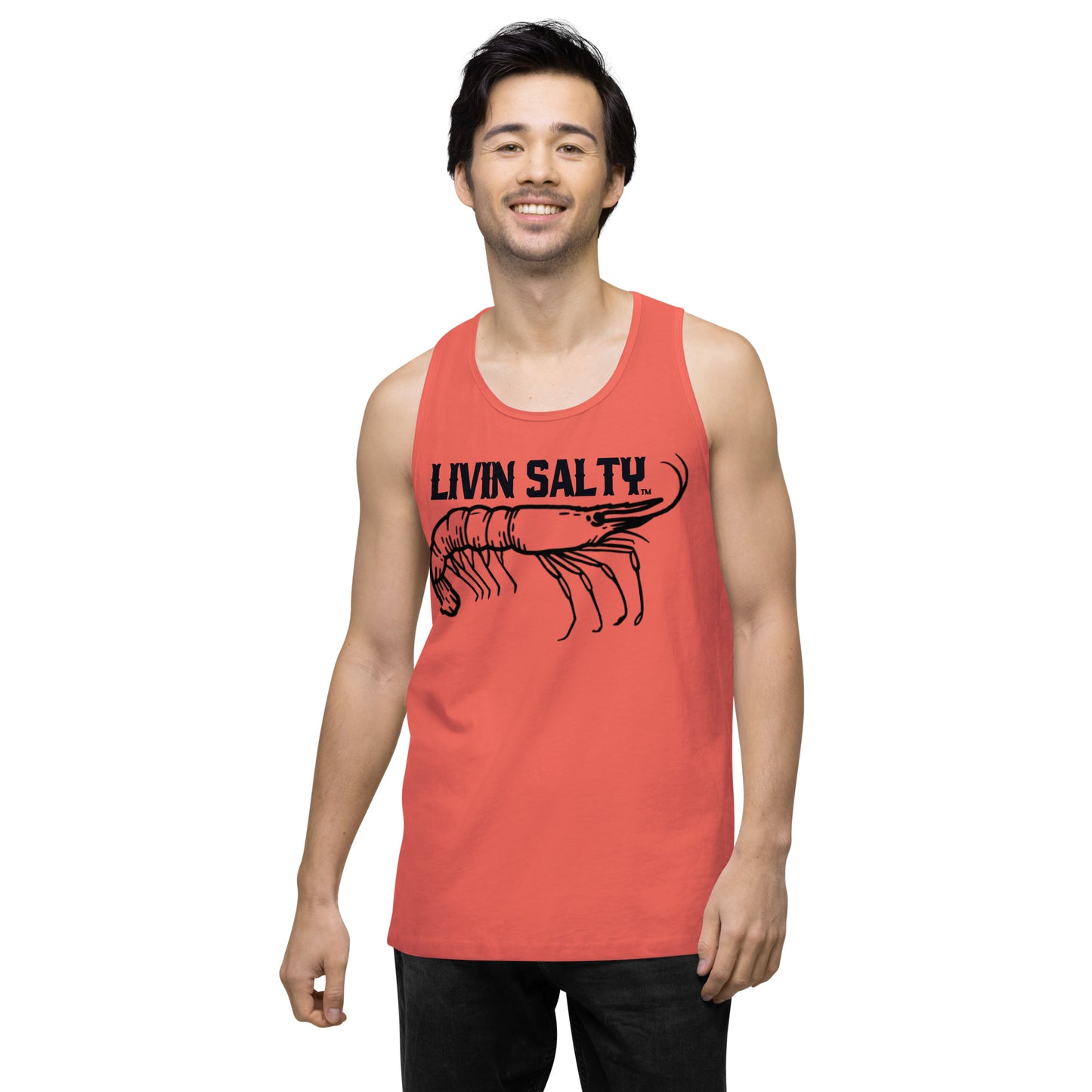 Men’s LIVIN SALTY Shrimp tank top