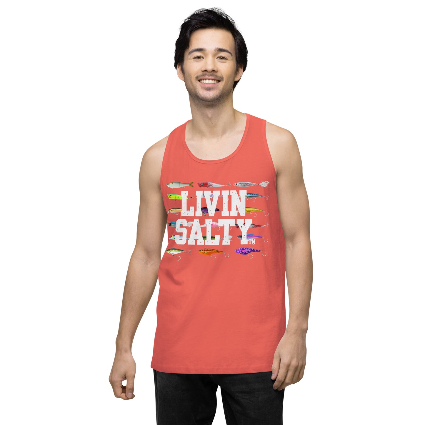 Men’s LIVIN SALTY Saltwater Lures tank top