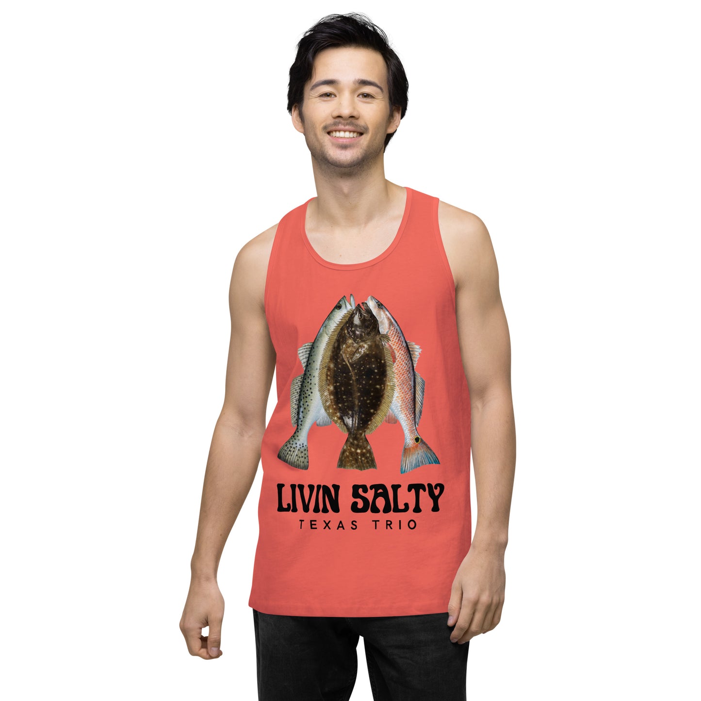 Men’s Texas Trio LIVIN SALTY tank top