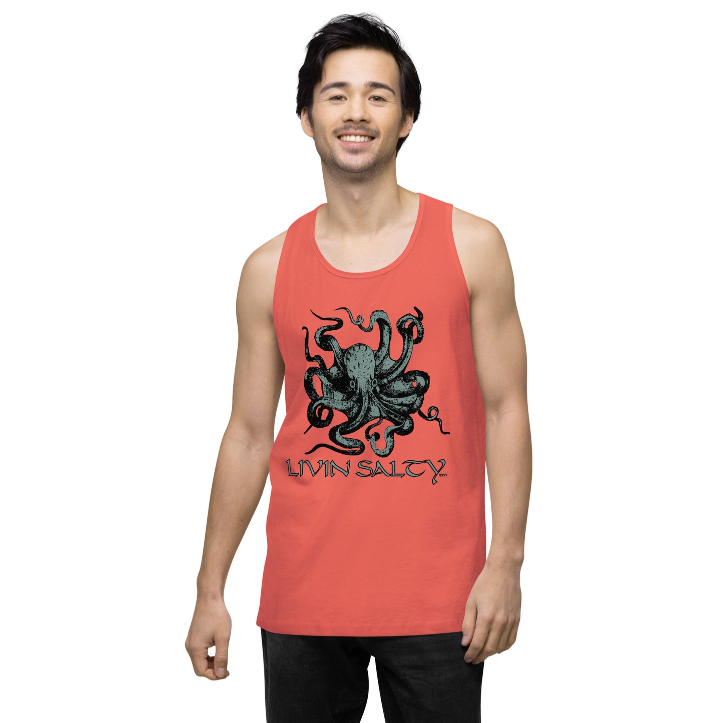 Men’s LIVIN SALTY Octopus tank top