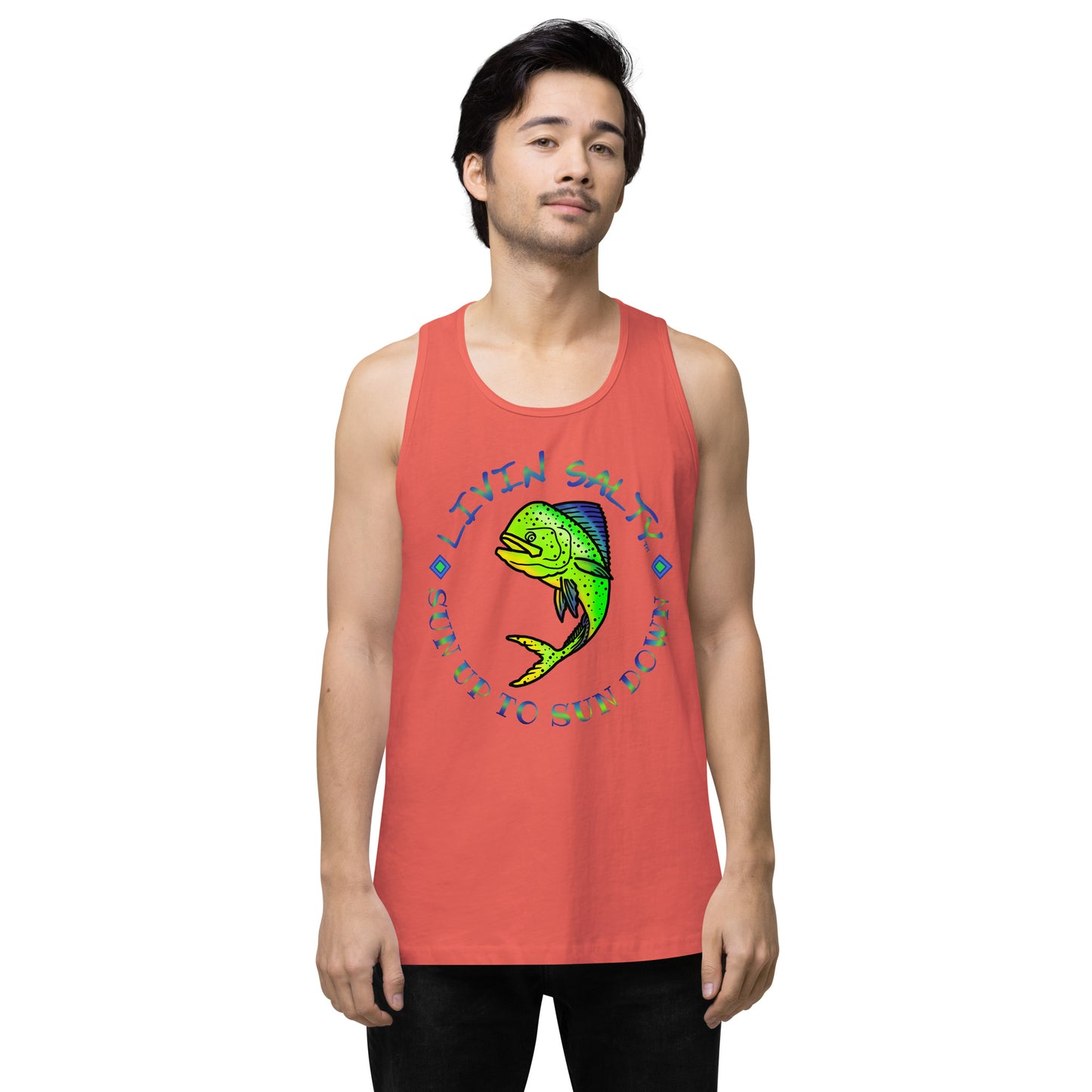 Men’s LIVIN SALTY Mahi tank top