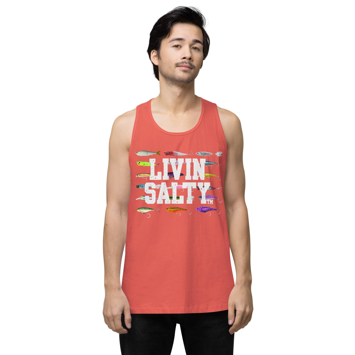 Men’s LIVIN SALTY Saltwater Lures tank top