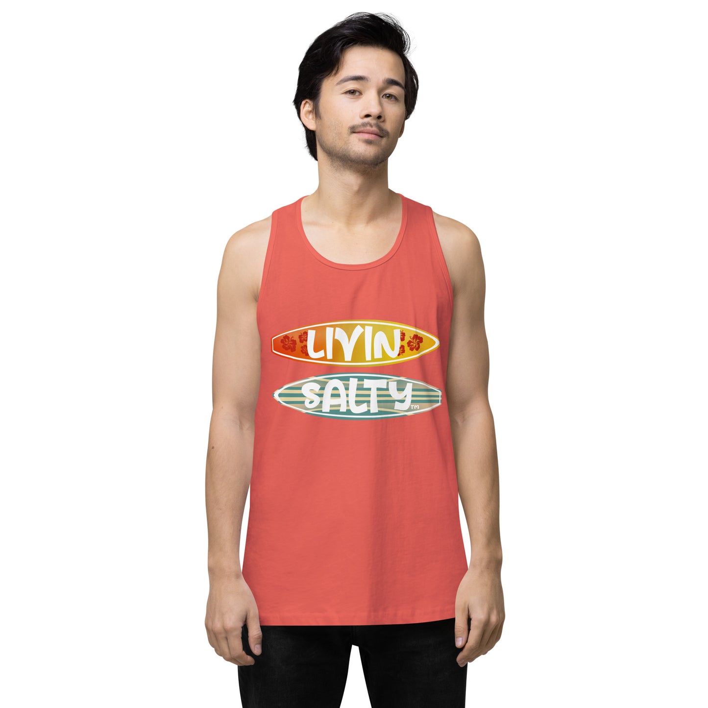 Men’s Surf Board LIVIN SALTY tank top