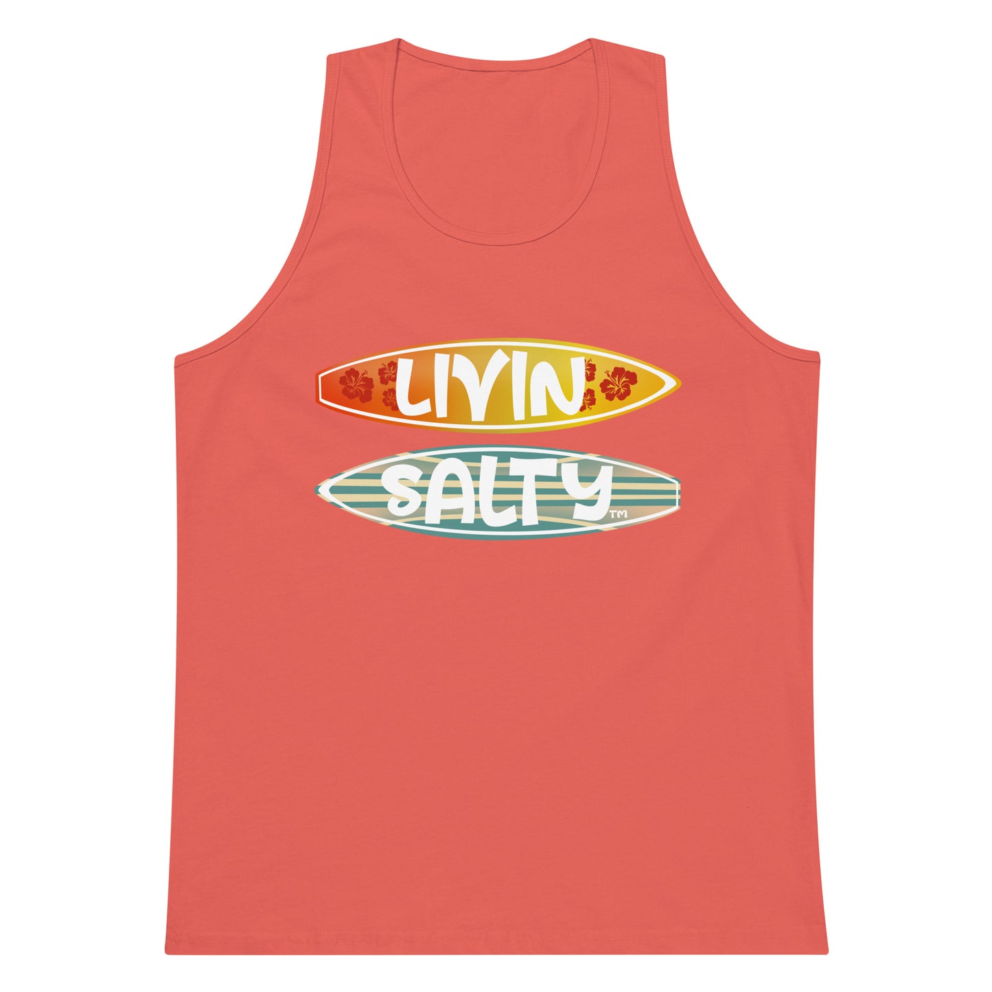 Men’s Surf Board LIVIN SALTY tank top