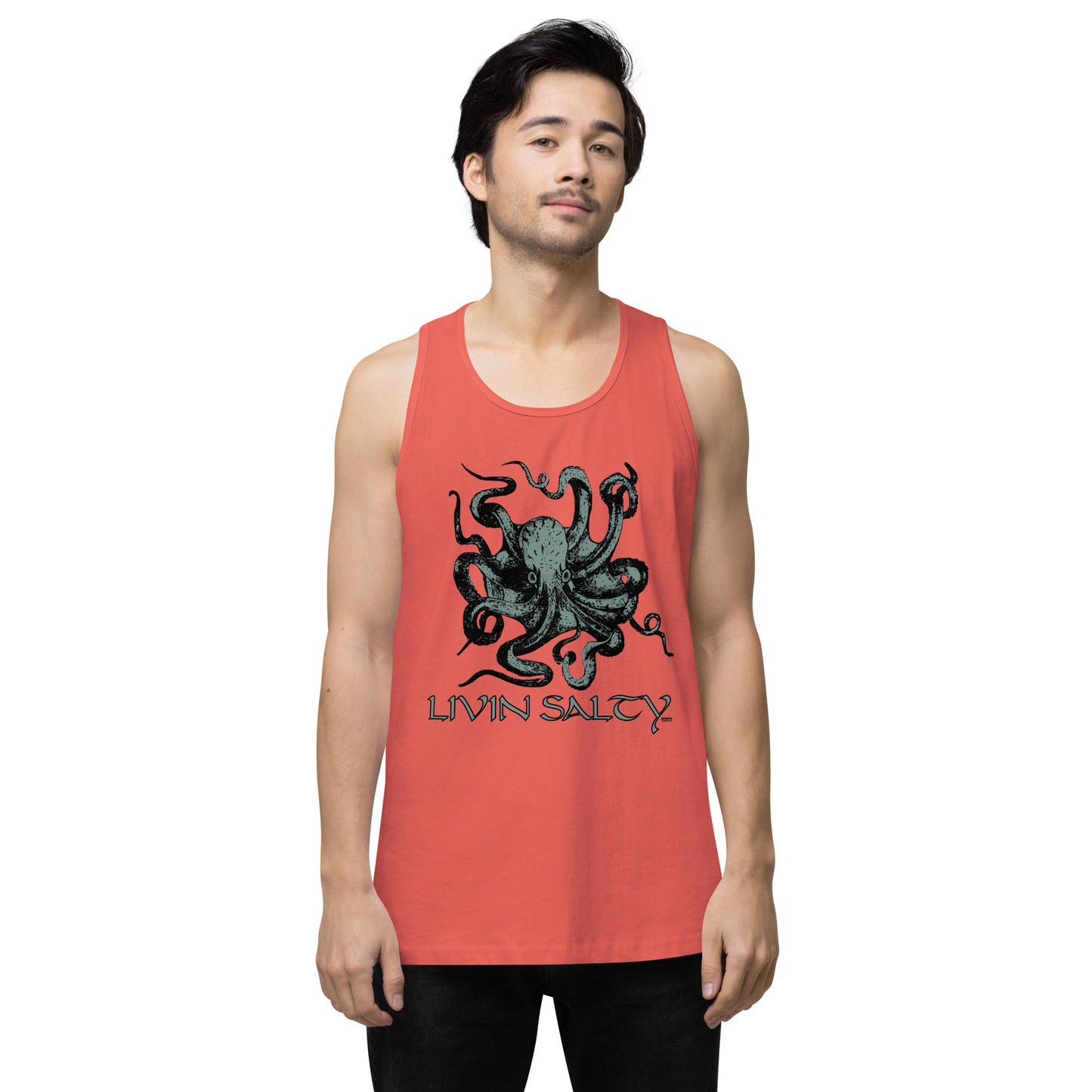 Men’s LIVIN SALTY Octopus tank top