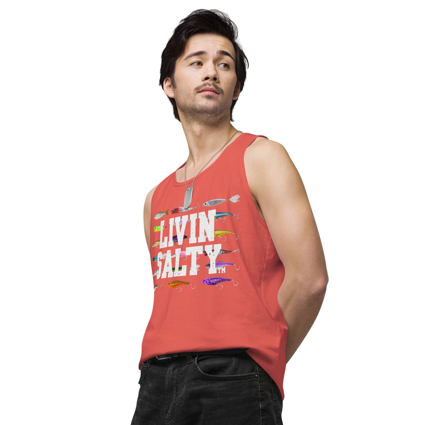 Men’s LIVIN SALTY Saltwater Lures tank top