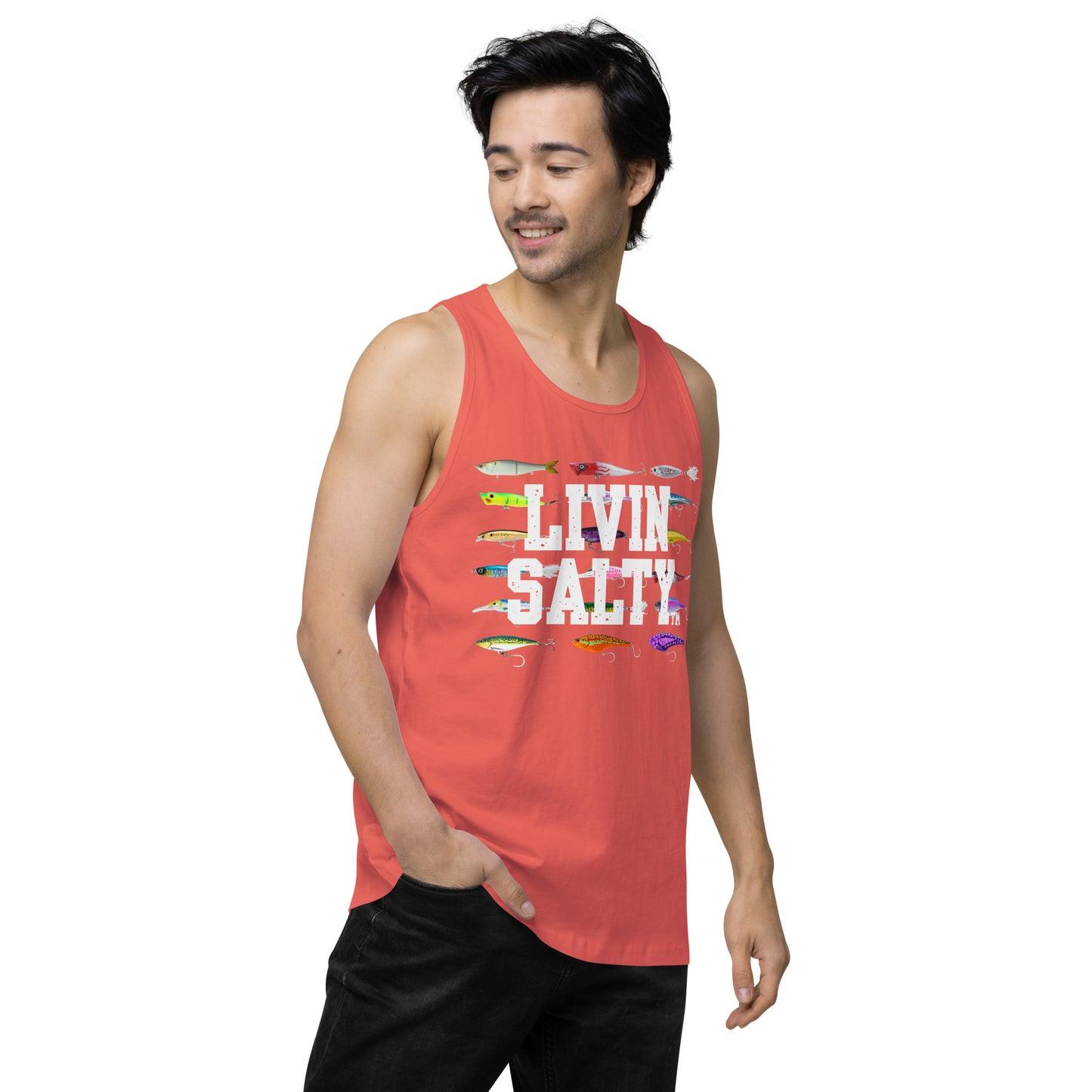 Men’s LIVIN SALTY Saltwater Lures tank top