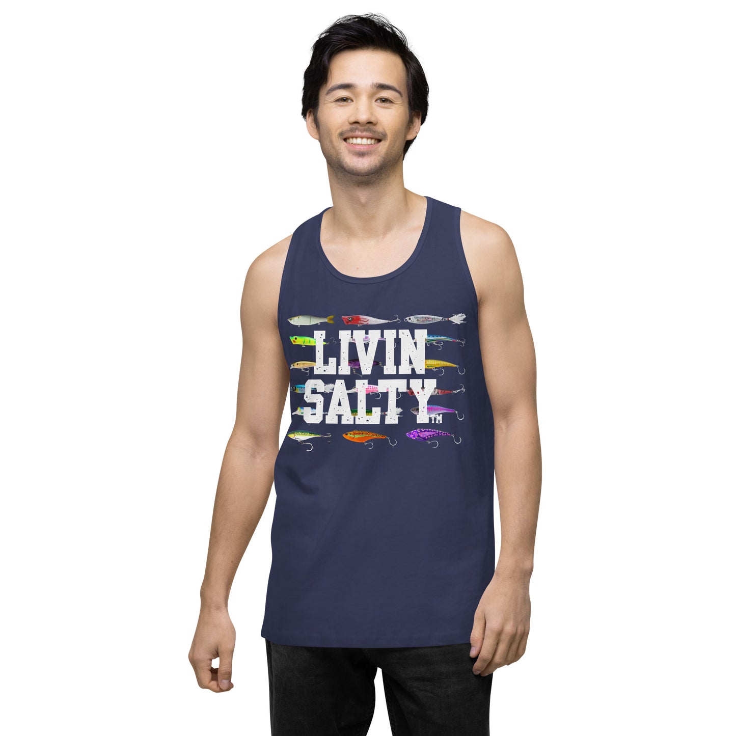 Men’s LIVIN SALTY Saltwater Lures tank top