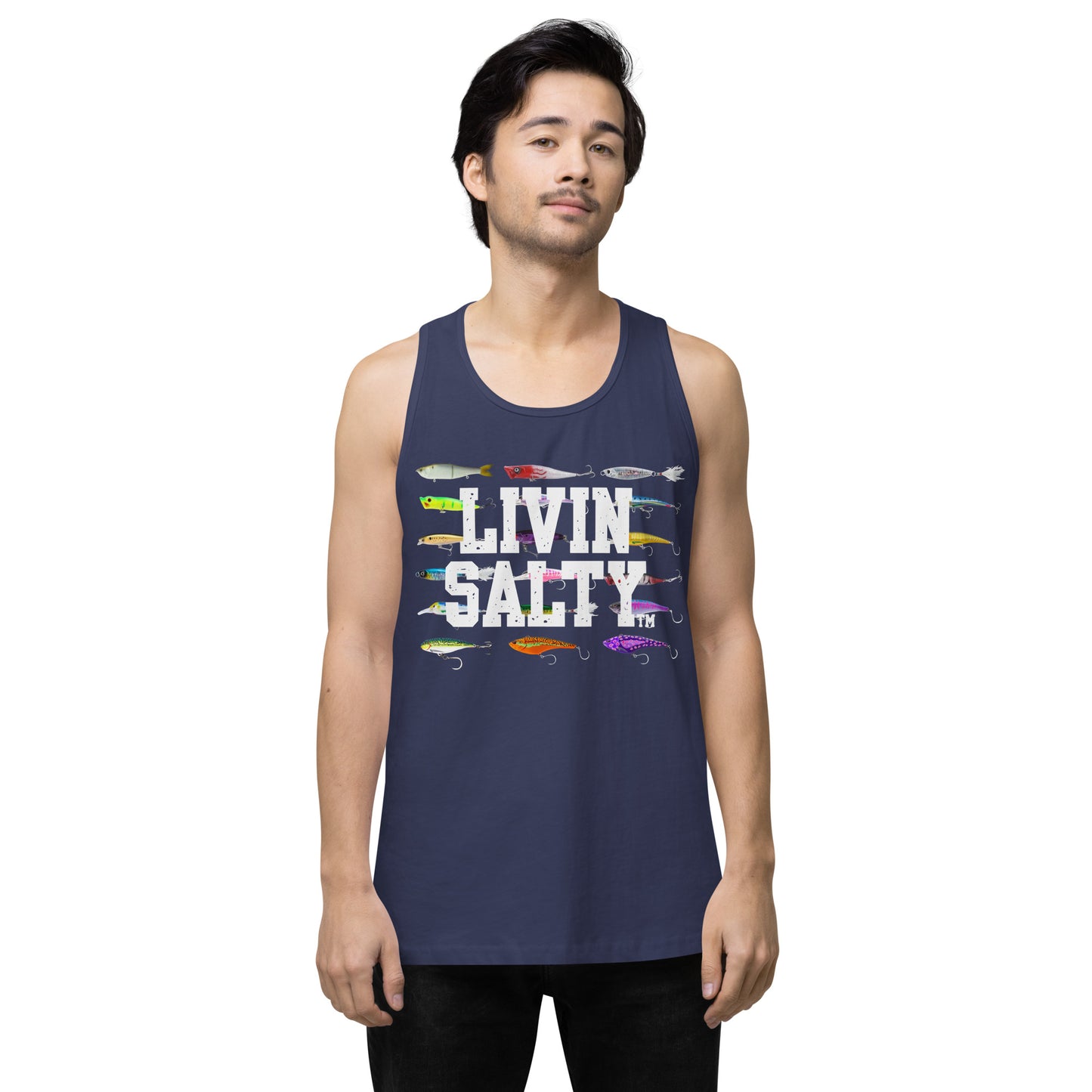 Men’s LIVIN SALTY Saltwater Lures tank top