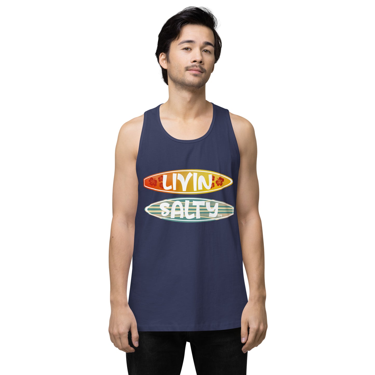 Men’s Surf Board LIVIN SALTY tank top