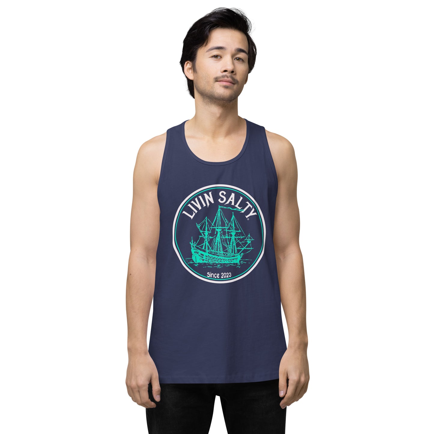 Men’s LIVIN SALTY Ship tank top