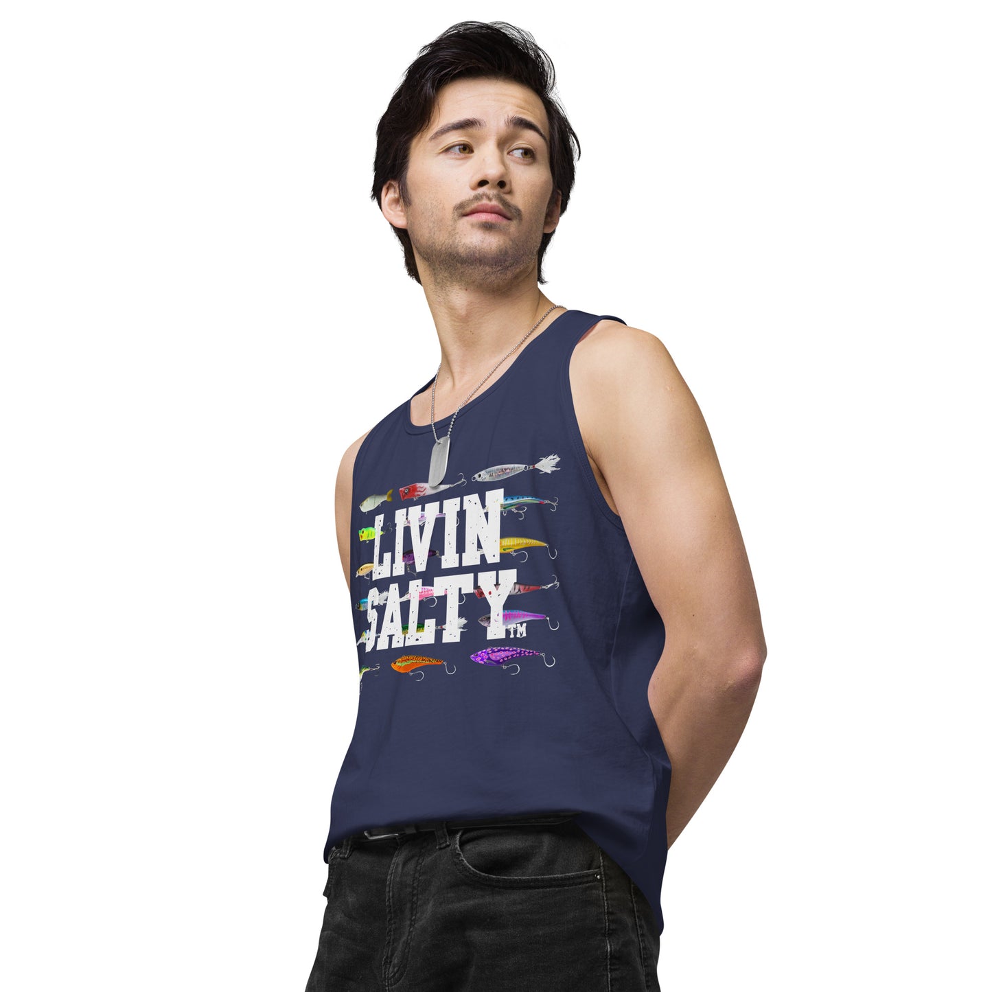 Men’s LIVIN SALTY Saltwater Lures tank top