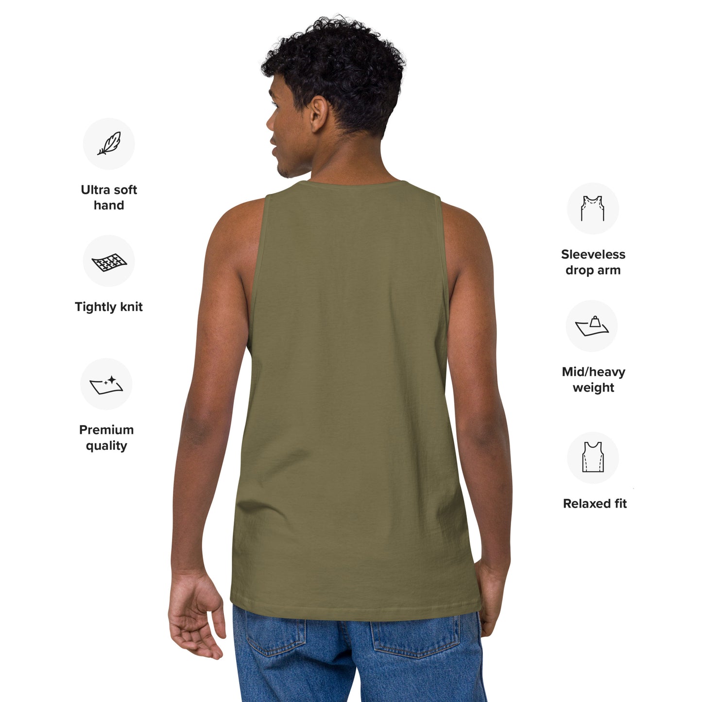 Men’s Texas Trio LIVIN SALTY tank top