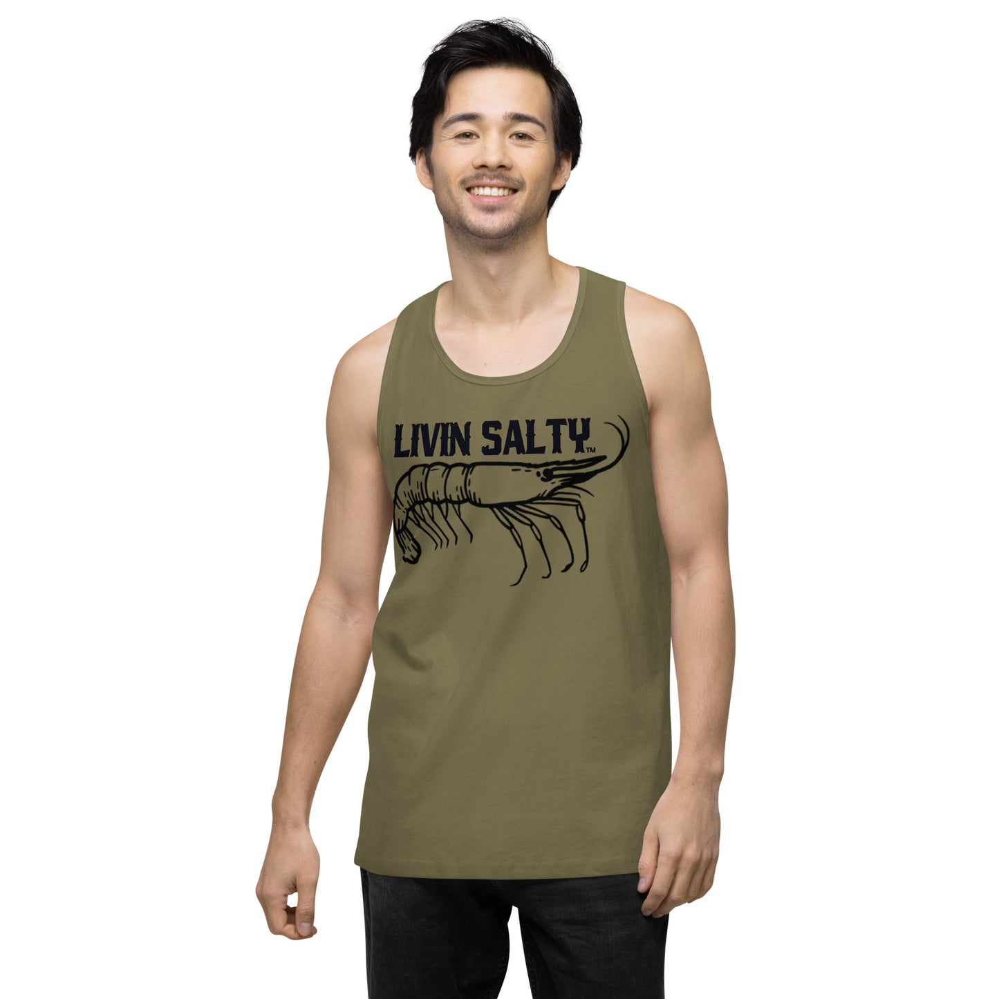 Men’s LIVIN SALTY Shrimp tank top