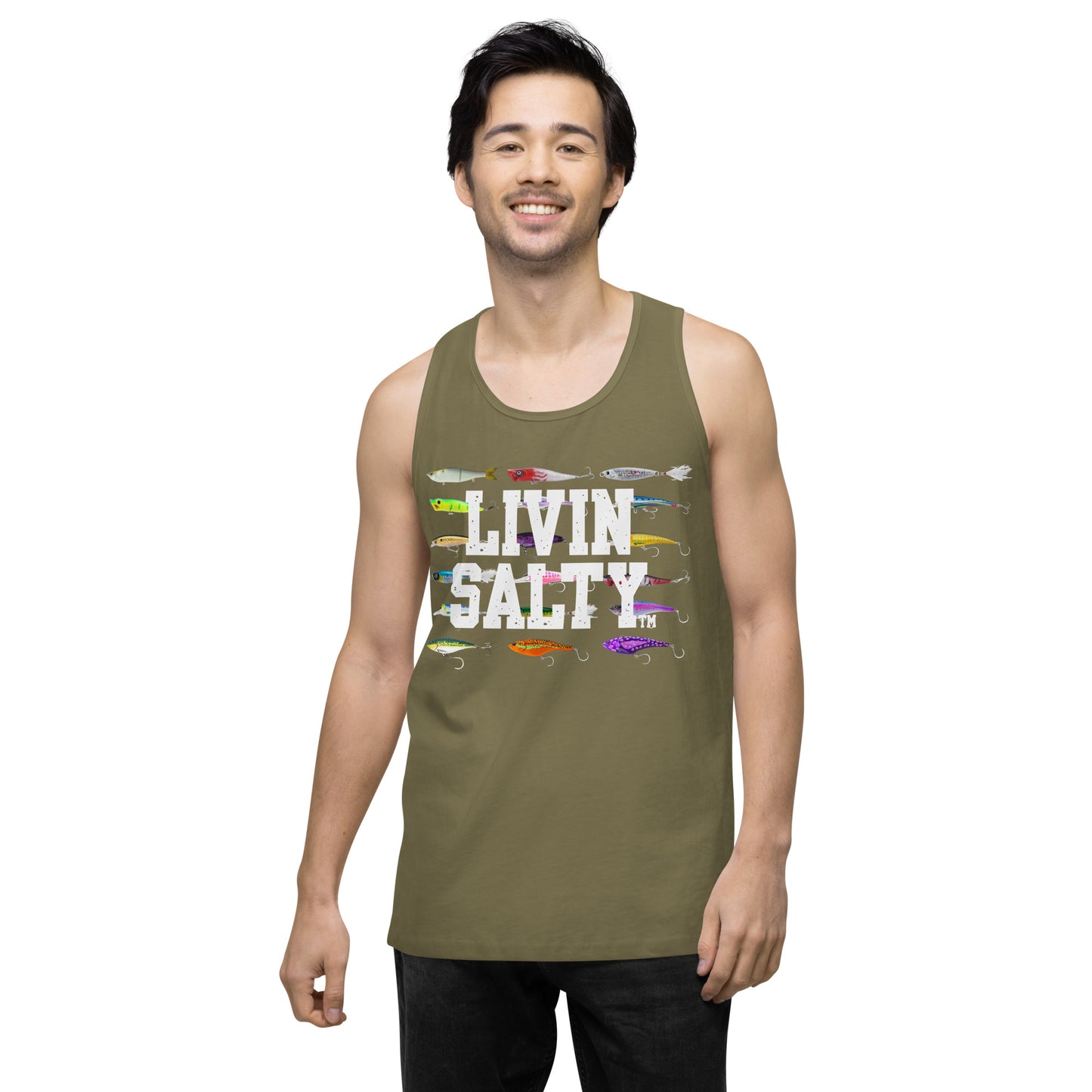 Men’s LIVIN SALTY Saltwater Lures tank top