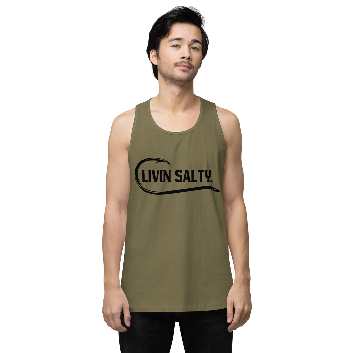 Men’s LIVIN SALTY with hook tank top