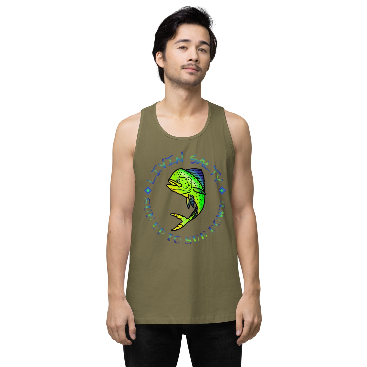 Men’s LIVIN SALTY Mahi tank top