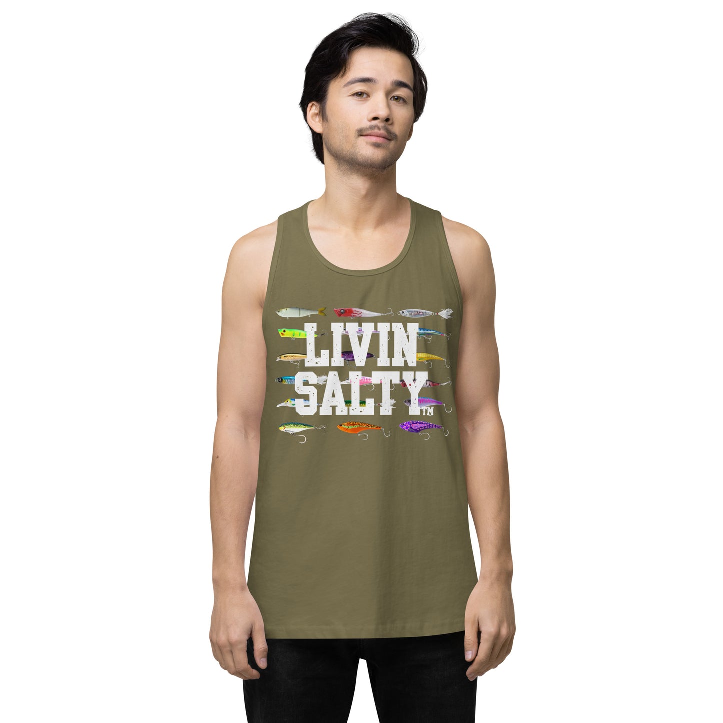 Men’s LIVIN SALTY Saltwater Lures tank top