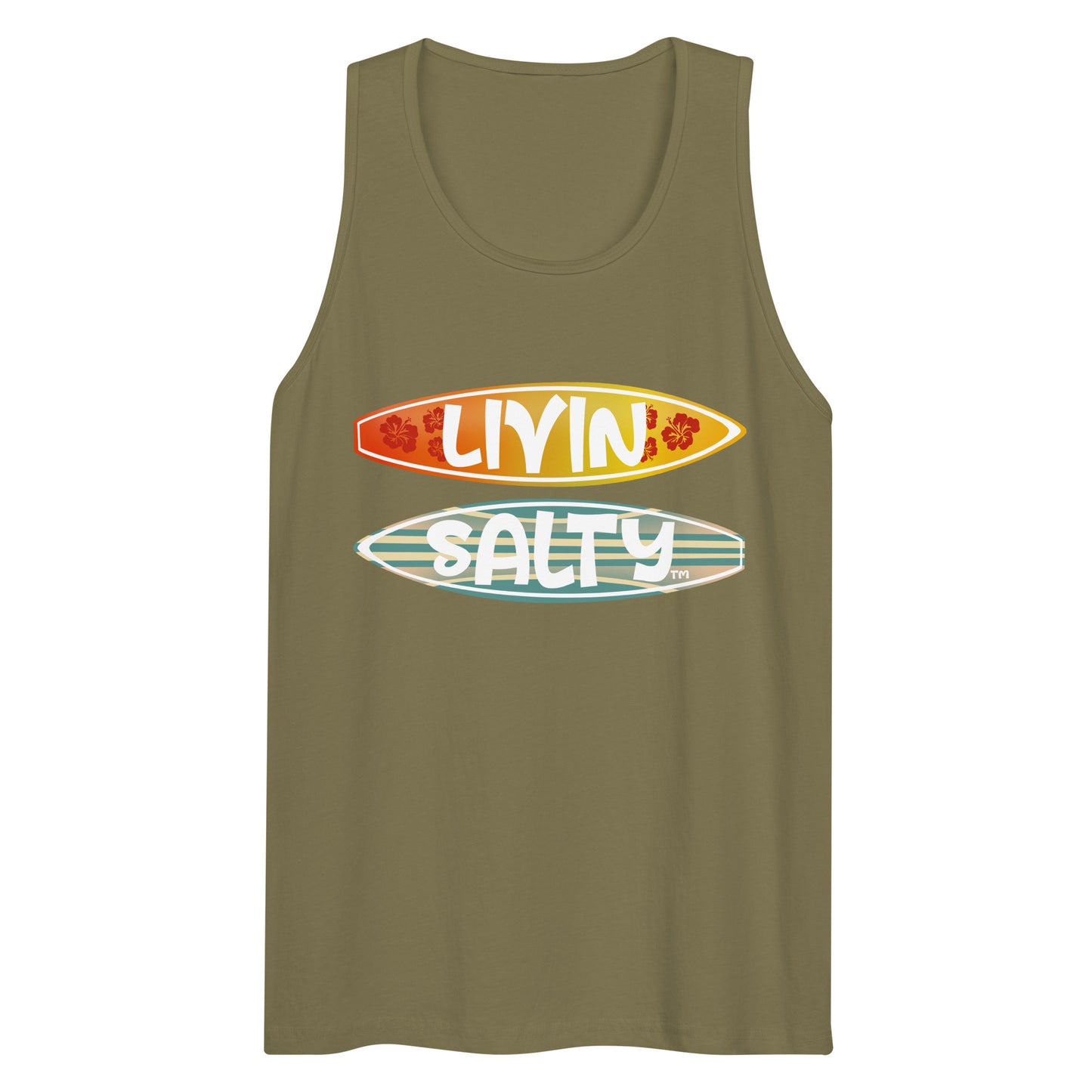 Men’s Surf Board LIVIN SALTY tank top