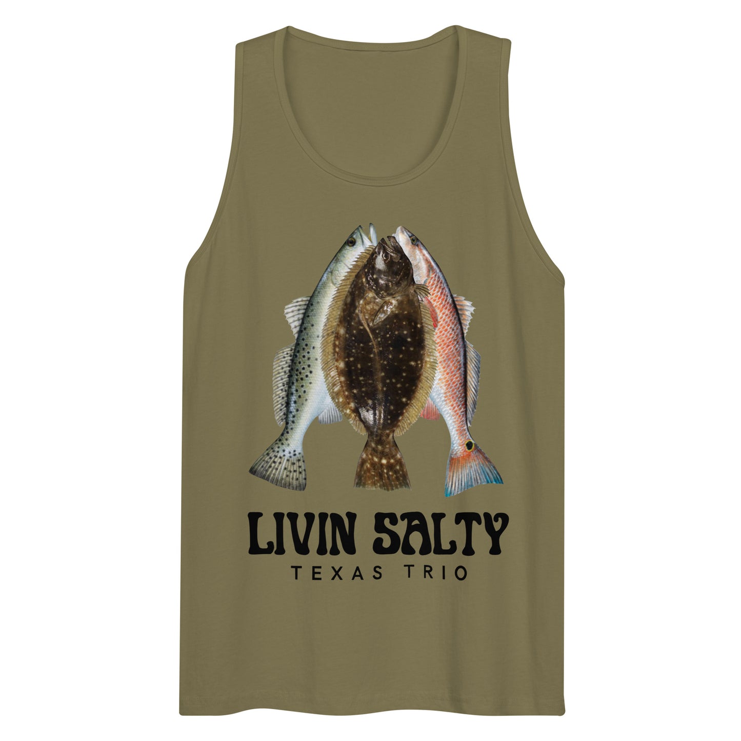 Men’s Texas Trio LIVIN SALTY tank top