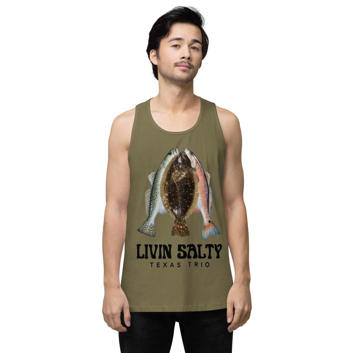 Men’s Texas Trio LIVIN SALTY tank top