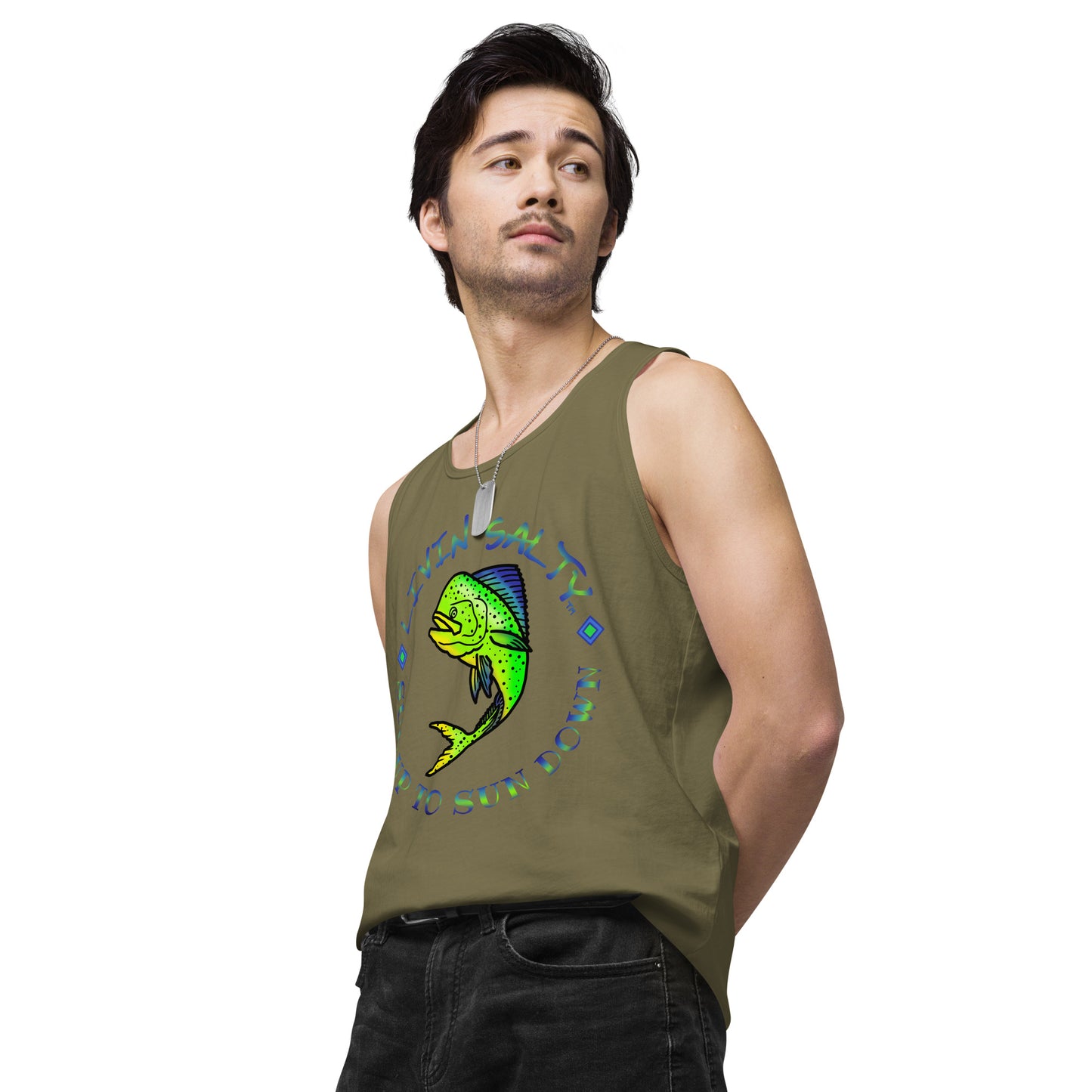 Men’s LIVIN SALTY Mahi tank top