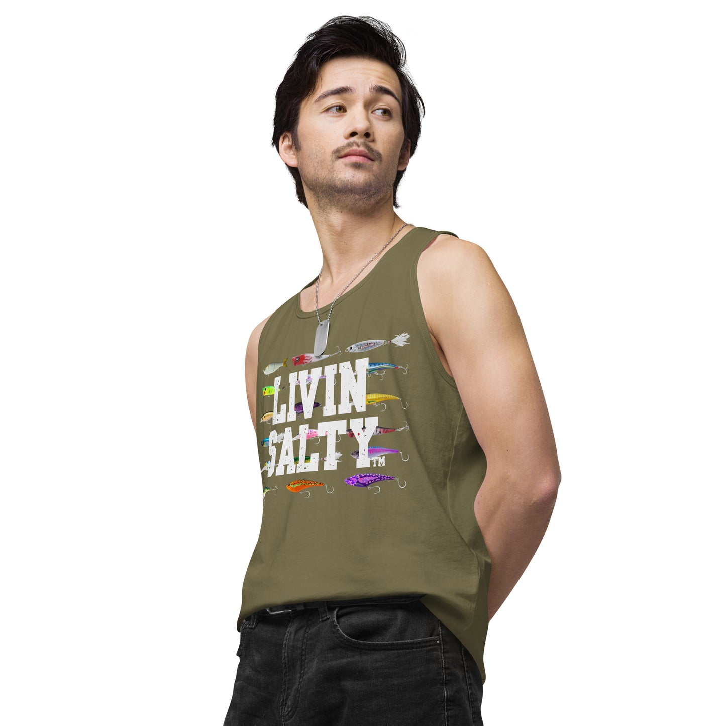 Men’s LIVIN SALTY Saltwater Lures tank top