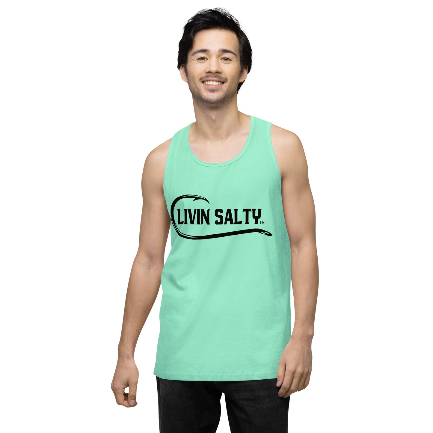 Men’s LIVIN SALTY with hook tank top