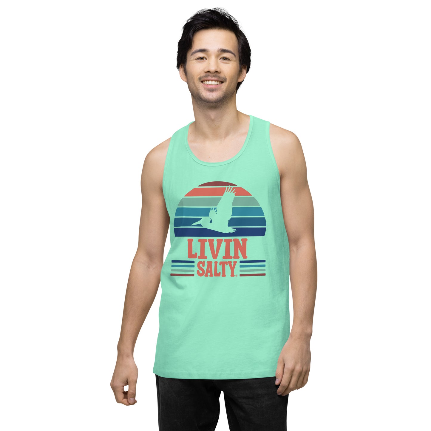 Men’s LIVIN SALTY Pelican tank top