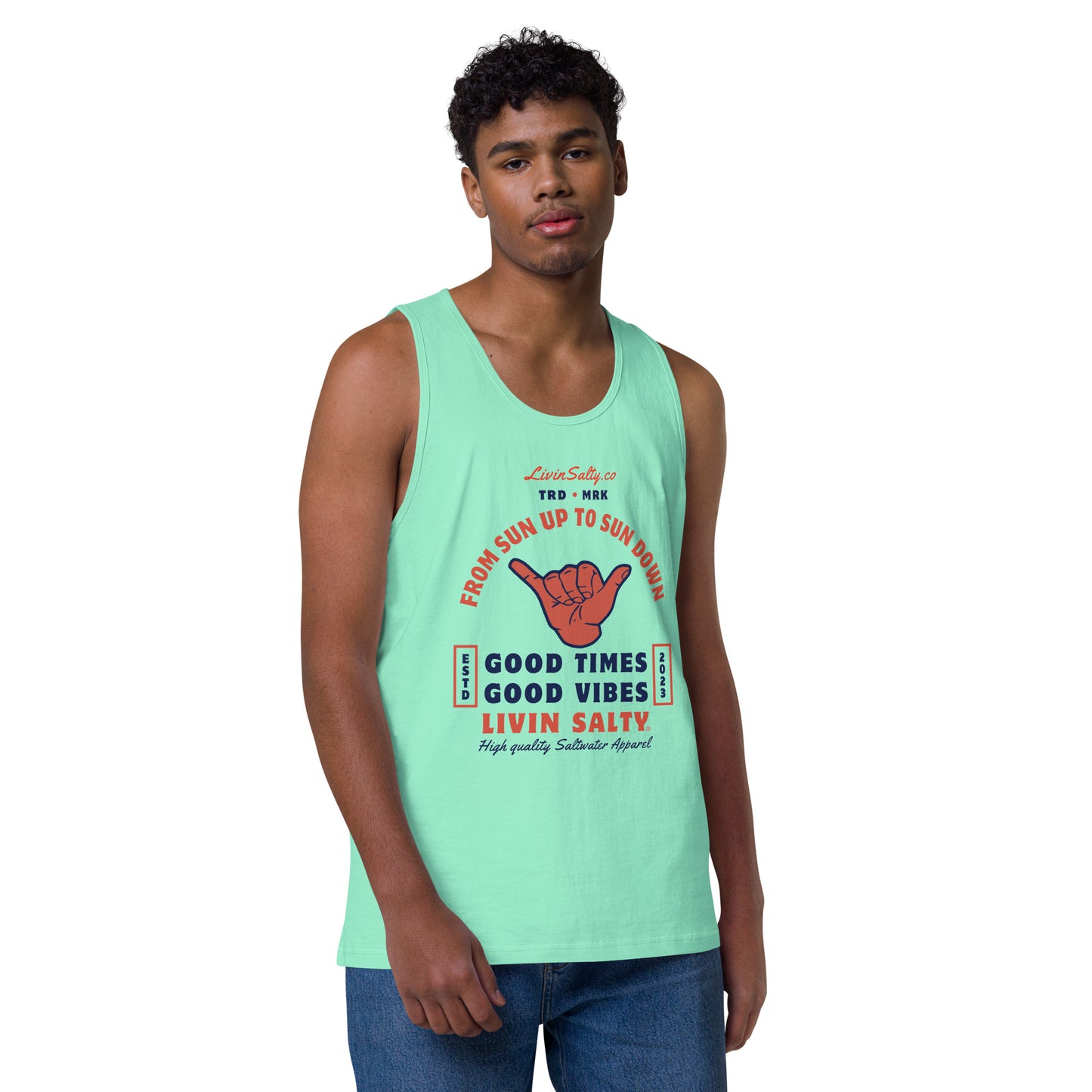 Men’s LIVIN SALTY tank top