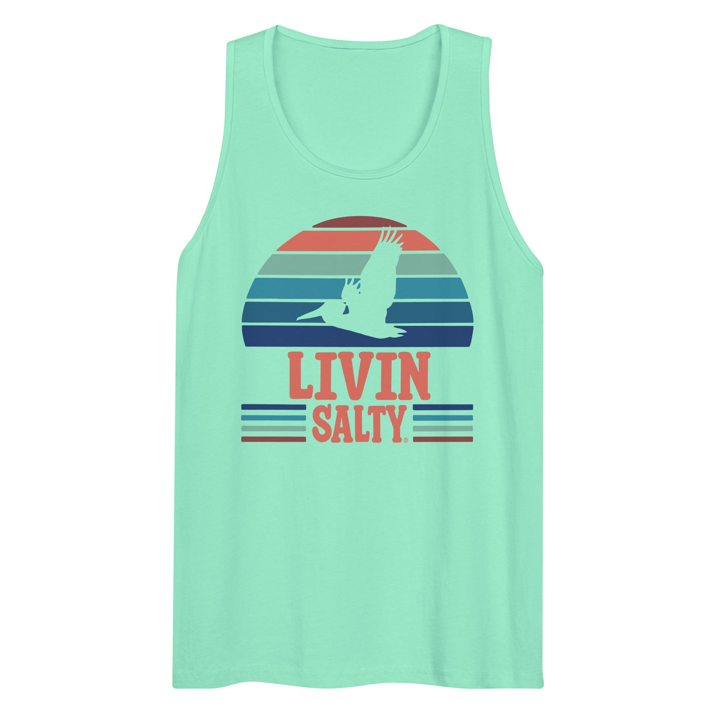 Men’s LIVIN SALTY Pelican tank top