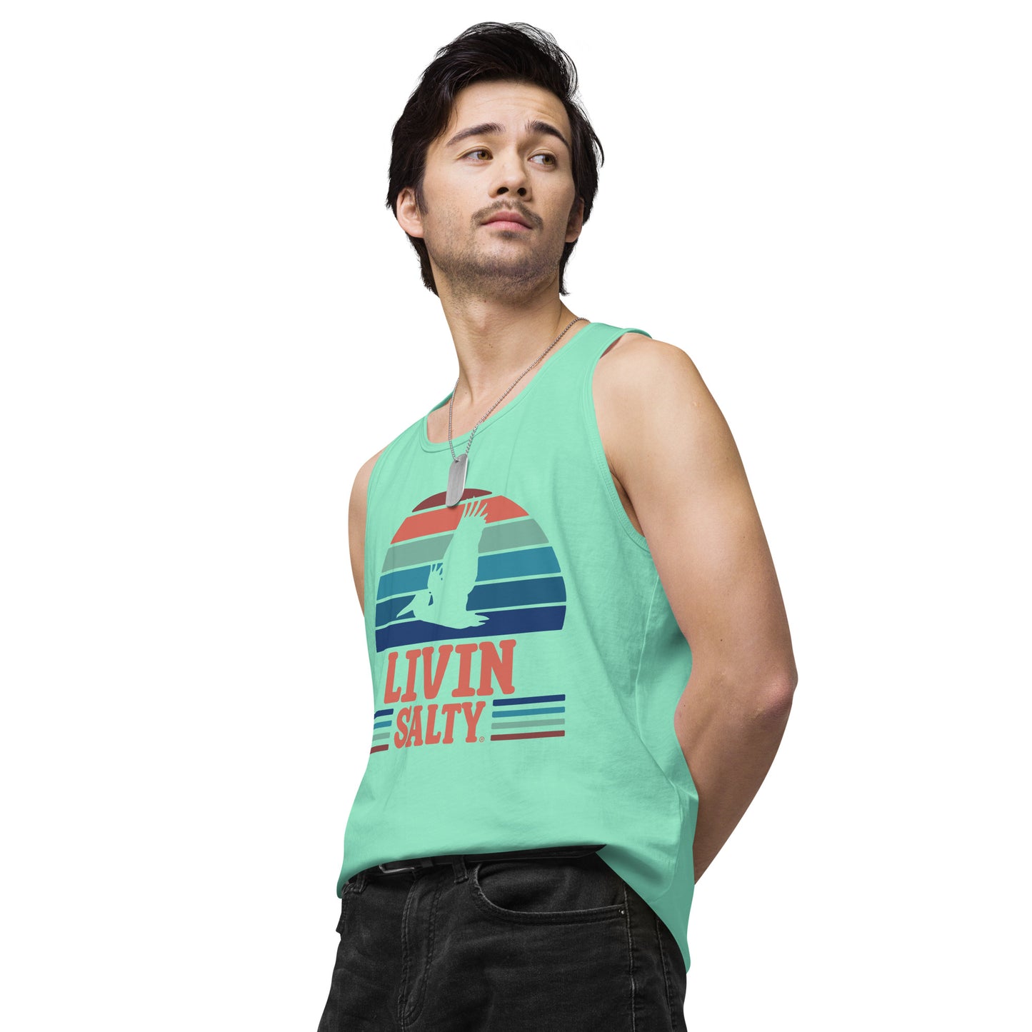 Men’s LIVIN SALTY Pelican tank top