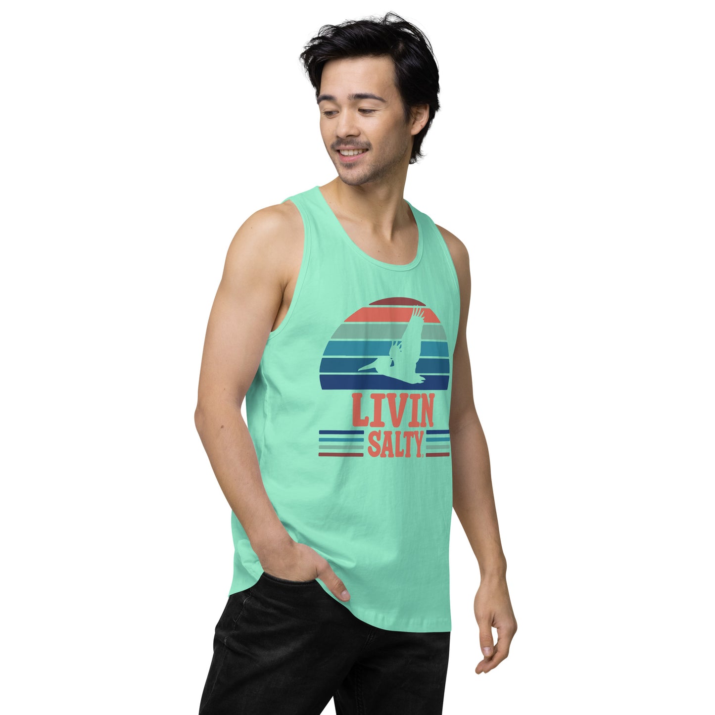 Men’s LIVIN SALTY Pelican tank top