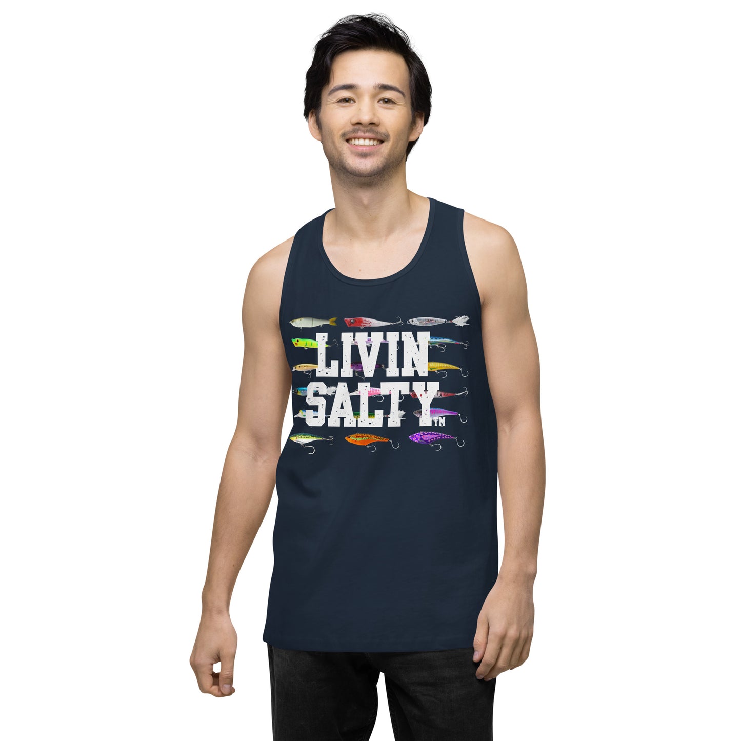 Men’s LIVIN SALTY Saltwater Lures tank top