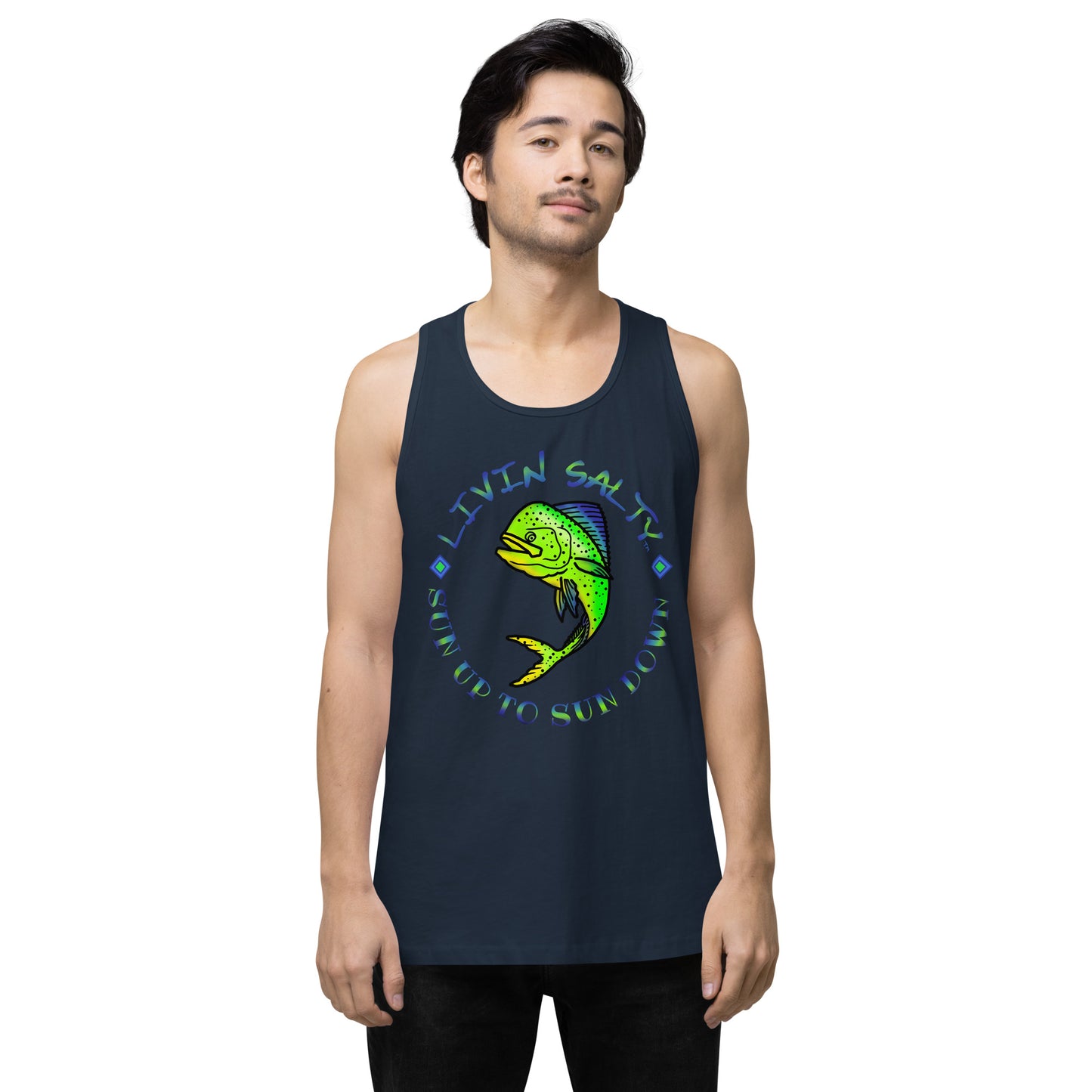 Men’s LIVIN SALTY Mahi tank top