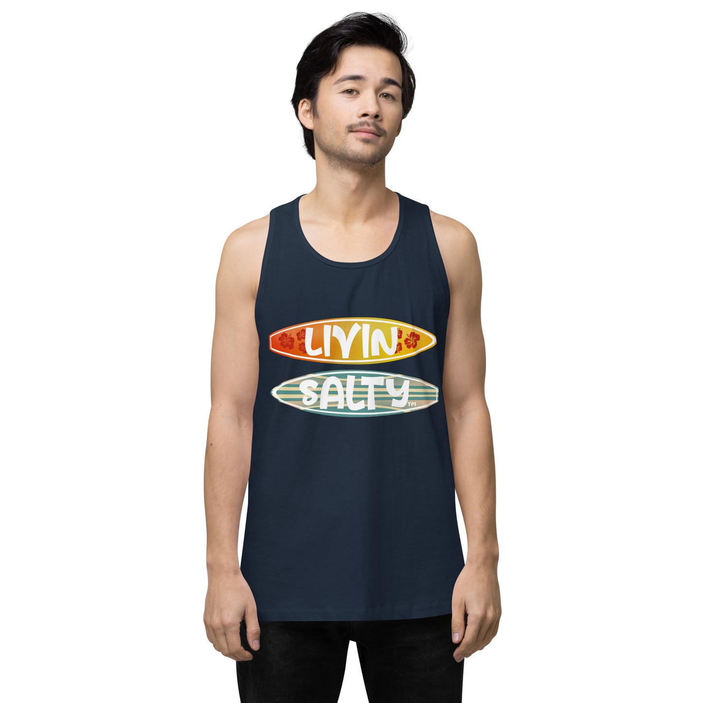 Men’s Surf Board LIVIN SALTY tank top