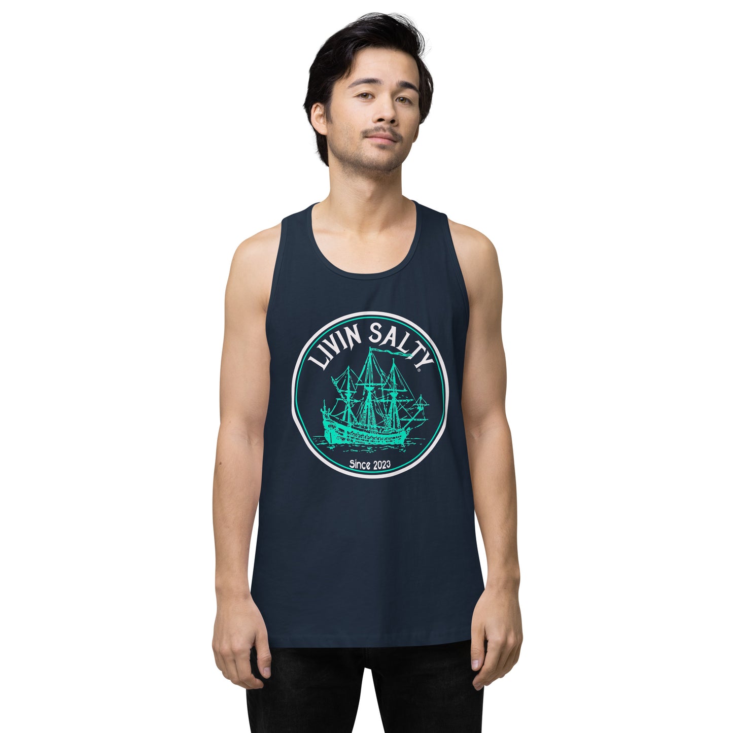 Men’s LIVIN SALTY Ship tank top