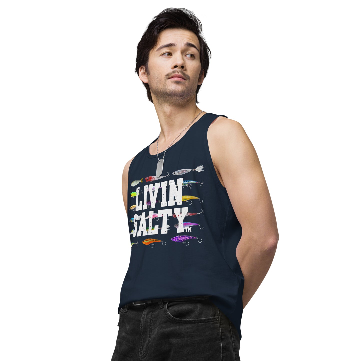 Men’s LIVIN SALTY Saltwater Lures tank top