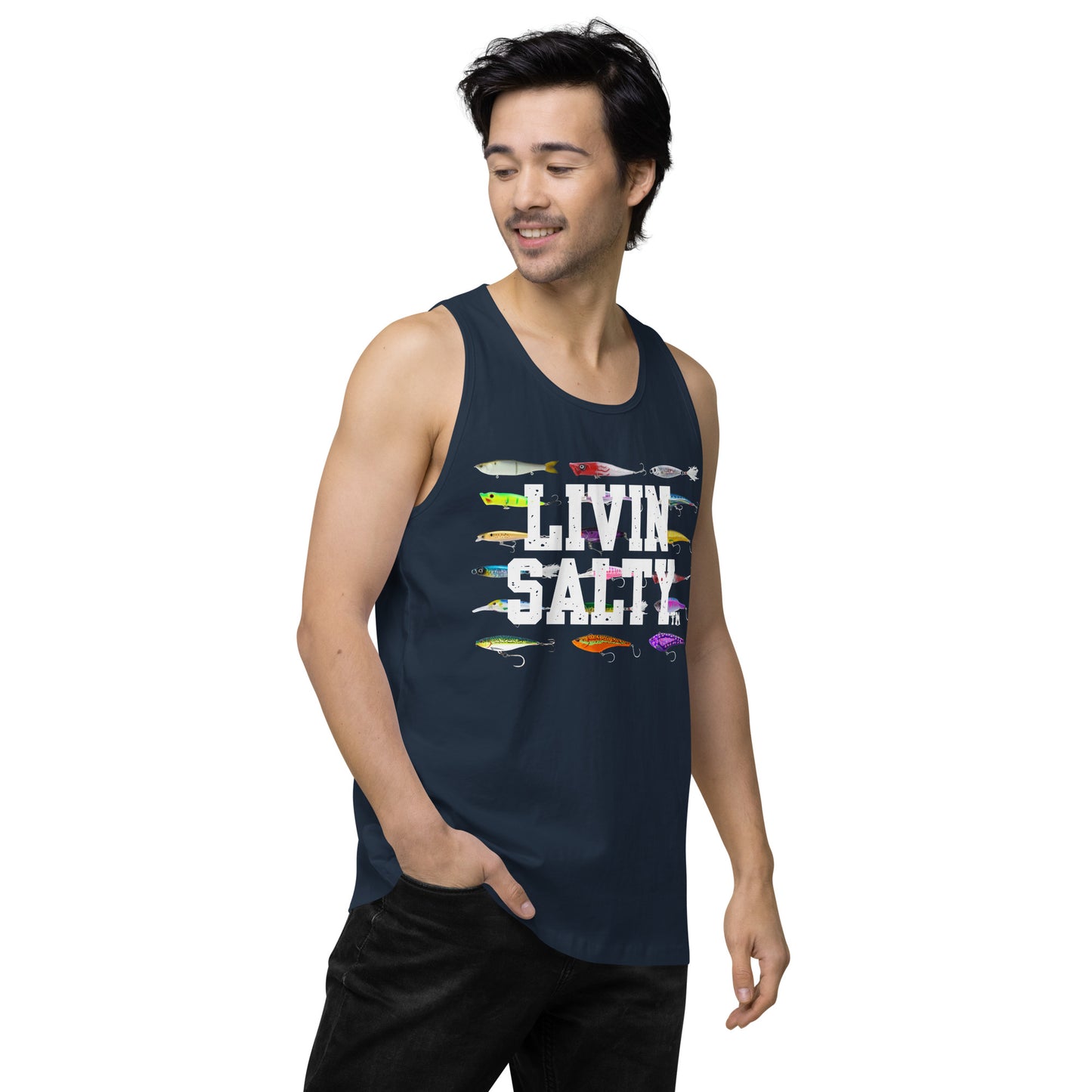 Men’s LIVIN SALTY Saltwater Lures tank top