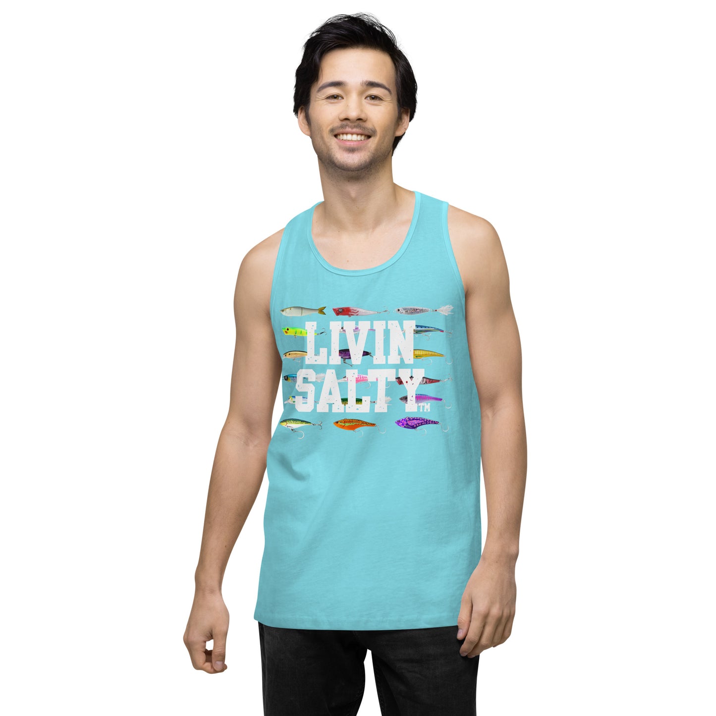 Men’s LIVIN SALTY Saltwater Lures tank top