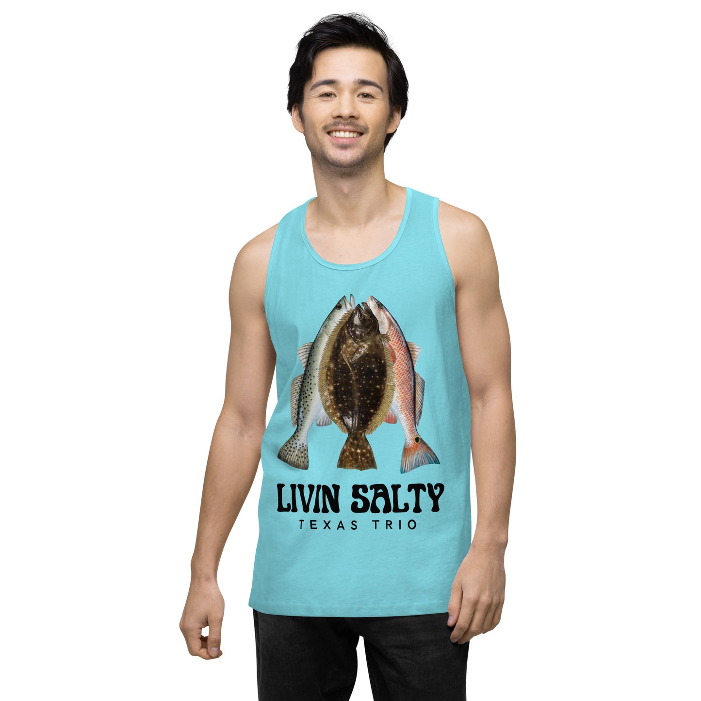 Men’s Texas Trio LIVIN SALTY tank top