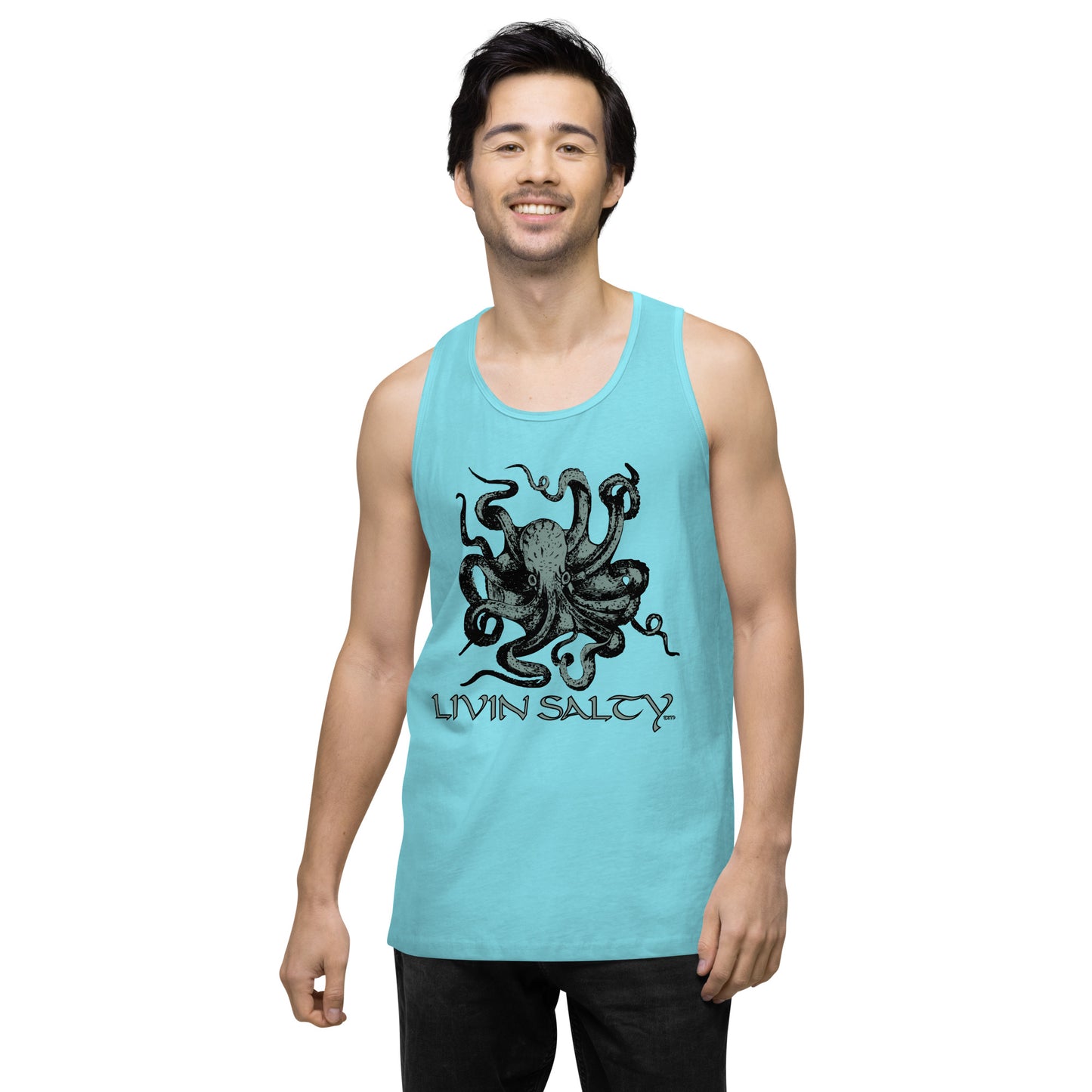 Men’s LIVIN SALTY Octopus tank top