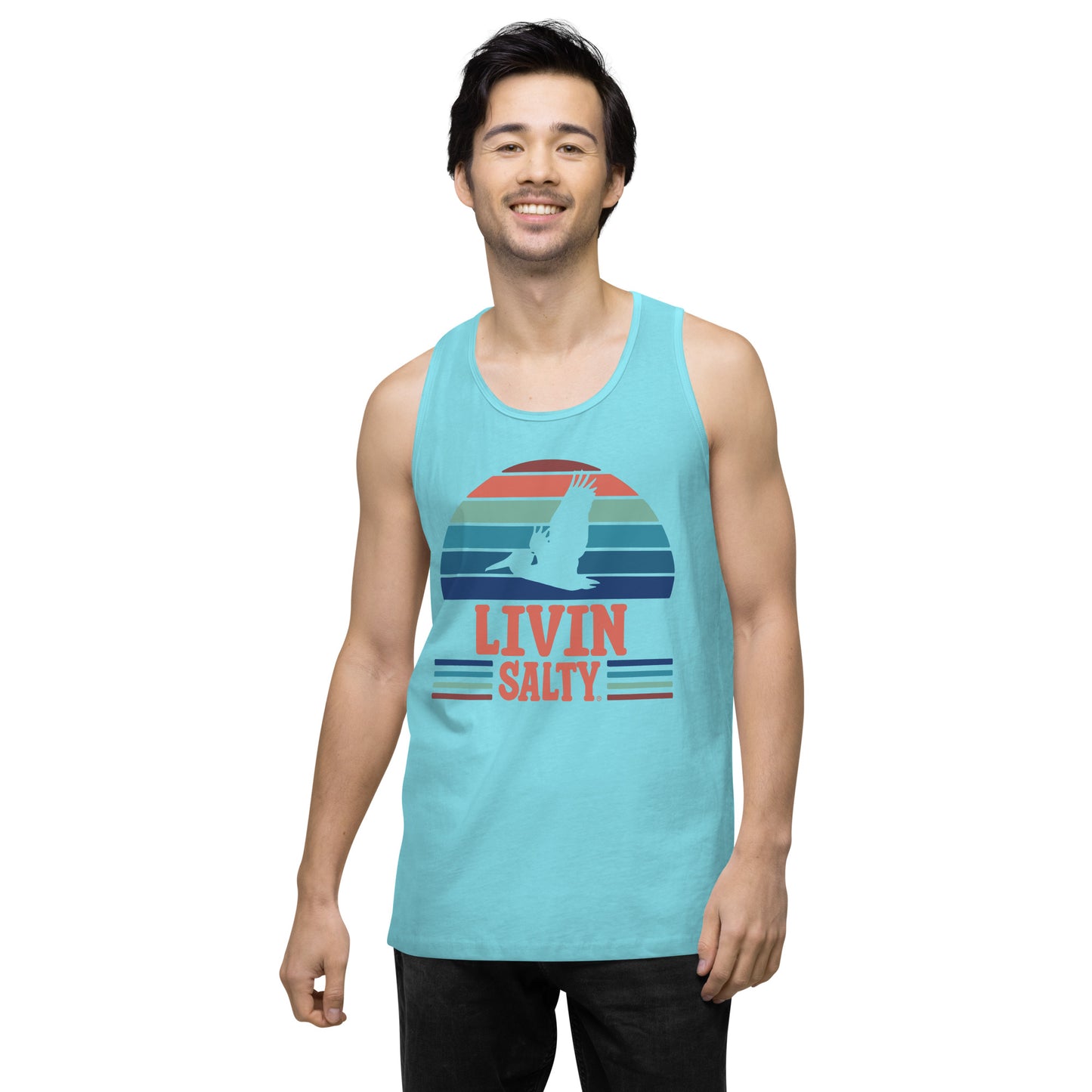 Men’s LIVIN SALTY Pelican tank top