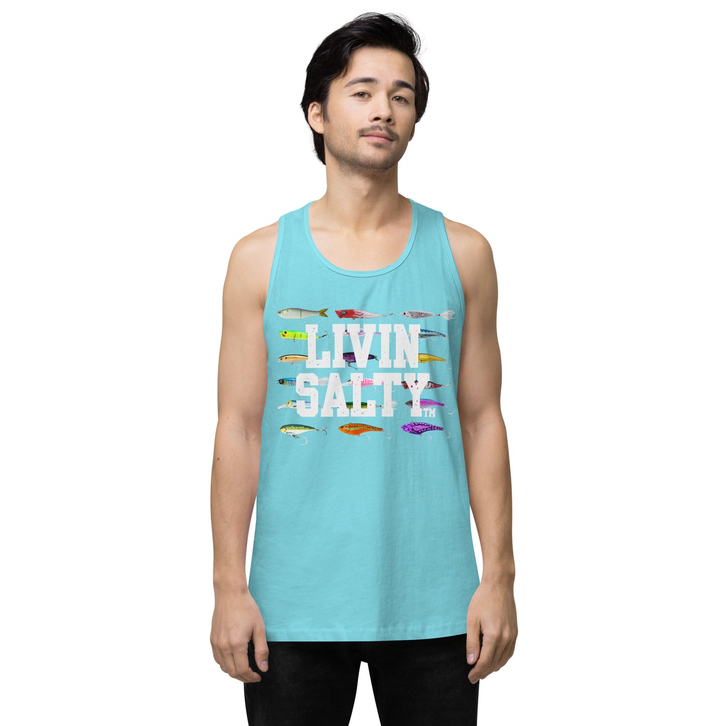 Men’s LIVIN SALTY Saltwater Lures tank top
