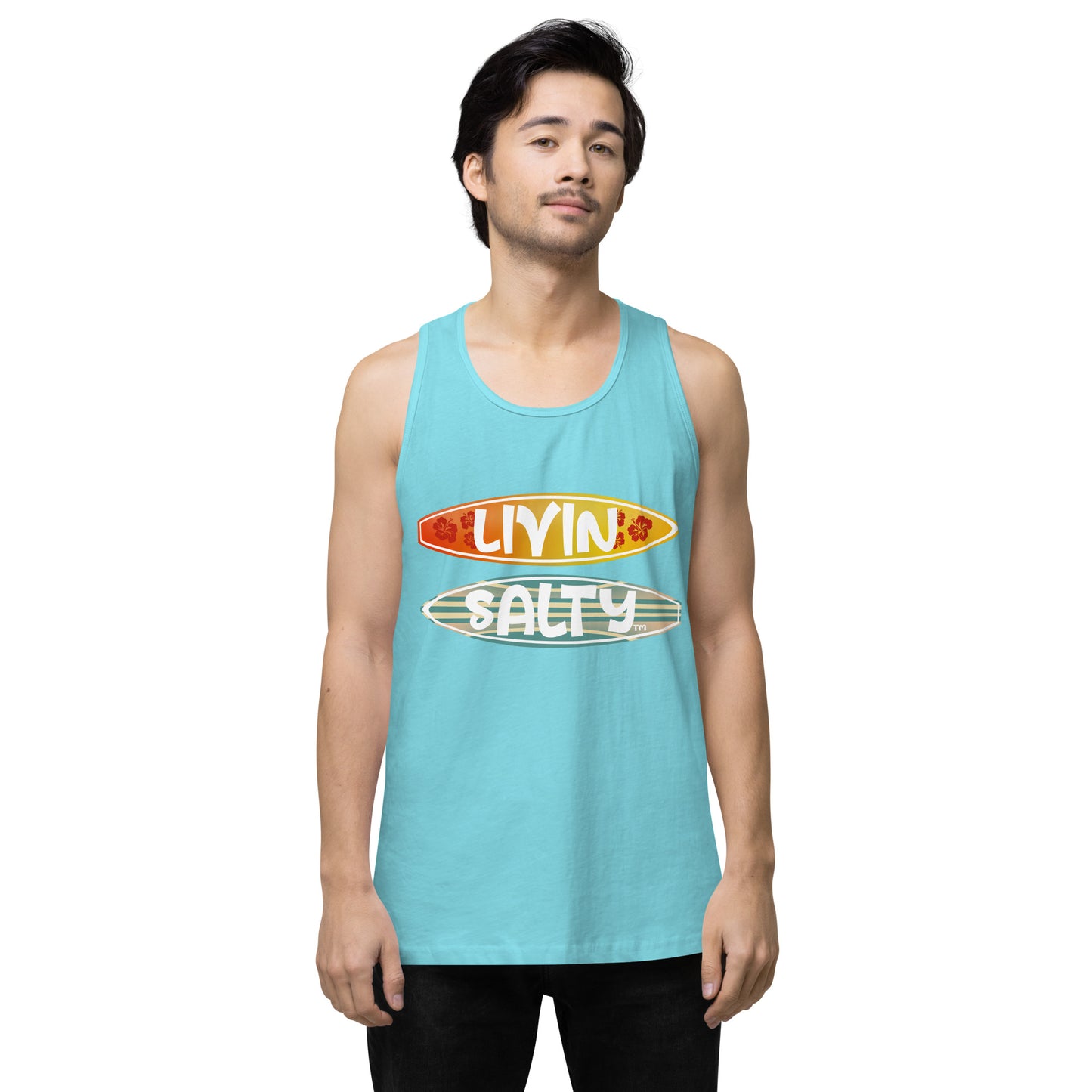 Men’s Surf Board LIVIN SALTY tank top